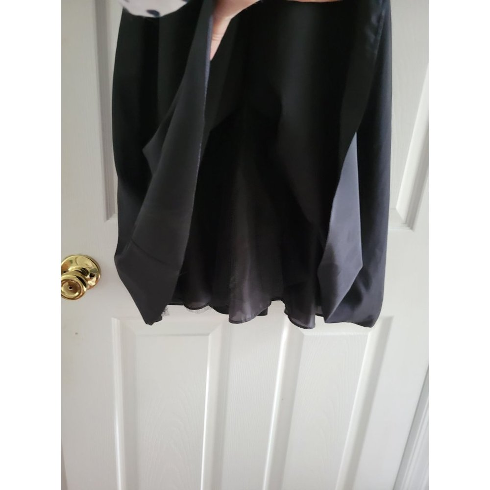 Eliza J Black Cocktail Dress ruched size 8 Retro Event Pin Up - Picture 6 of 9